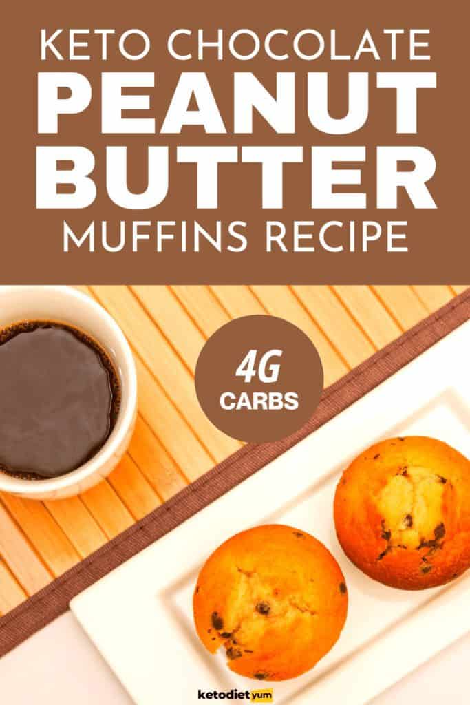 Keto Chocolate and Peanut Butter Muffins