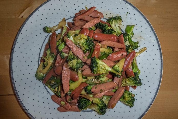 Keto Chicken And Bacon Sausage Stir Fry