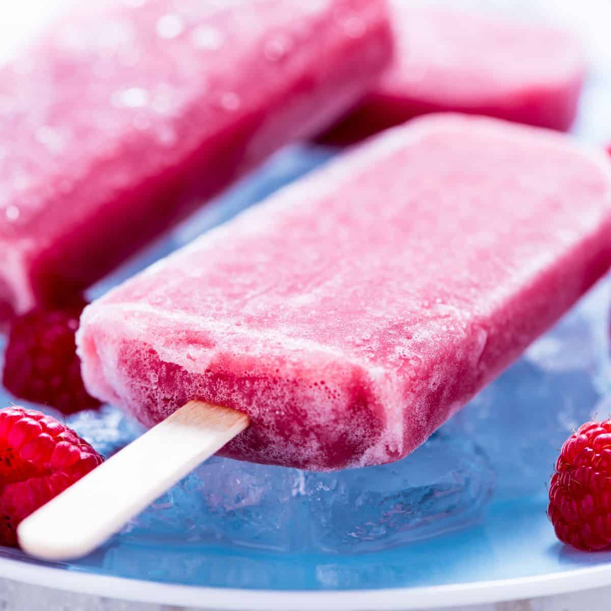 Keto Raspberry Lemon Popsicles