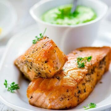 Keto Low Carb Salmon with Lime Avocado Dressing Keto Low Carb Salmon with Lime Avocado Dressing