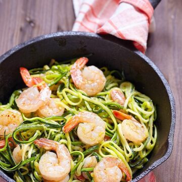 Keto Shrimp & Mushroom with Cheat Noodles