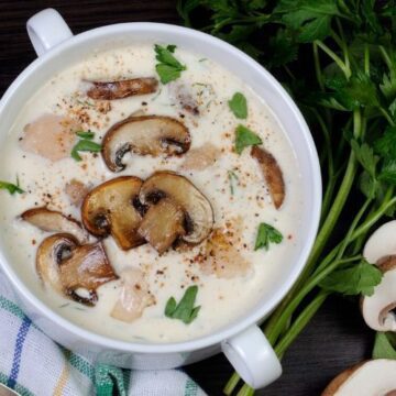 Keto Chicken & Mushroom Soup