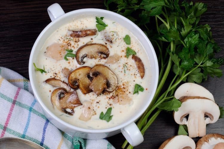 Low Carb Chicken Mushroom Soup