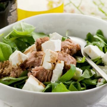 Keto Simple Tuna Salad with Feta (Healthy Lunch Recipe)