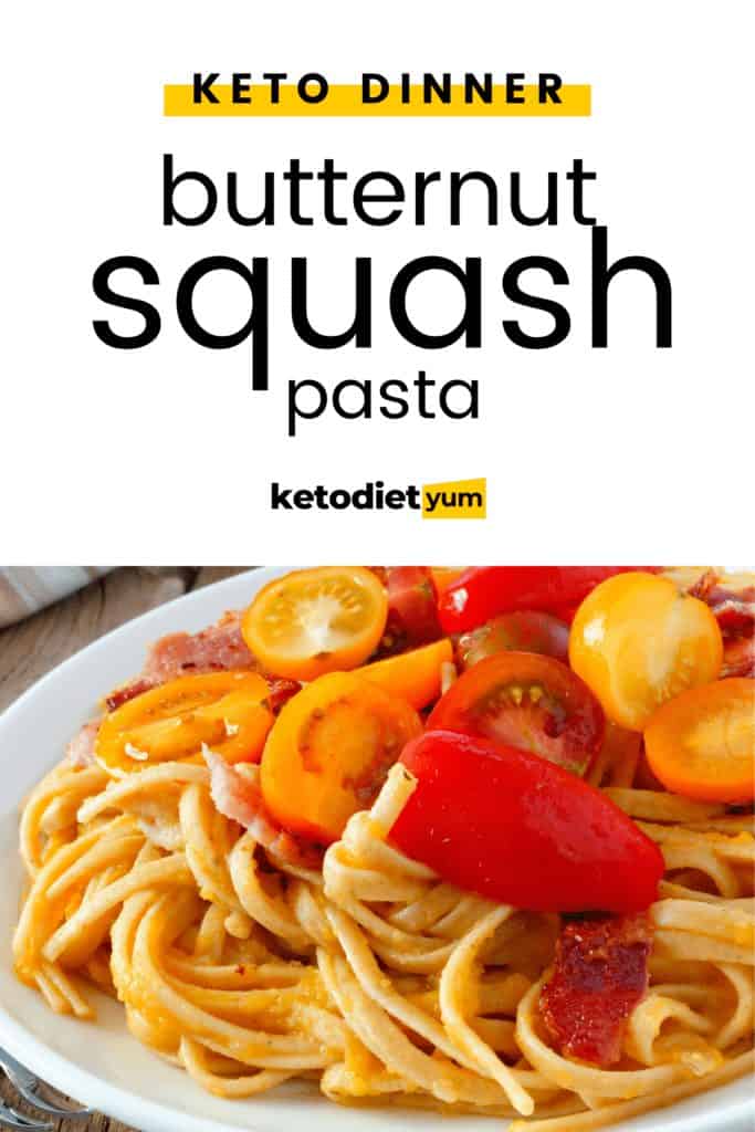 Keto Butternut Squash Pasta with Cheesy Tomato Sauce