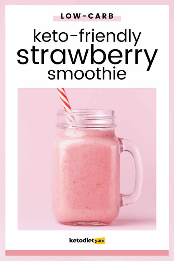 Best Keto Strawberry Shake (5.8g Net Carbs)