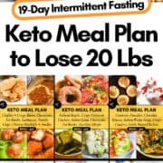 19-Day Keto Diet Plan for Beginners with Intermittent Fasting