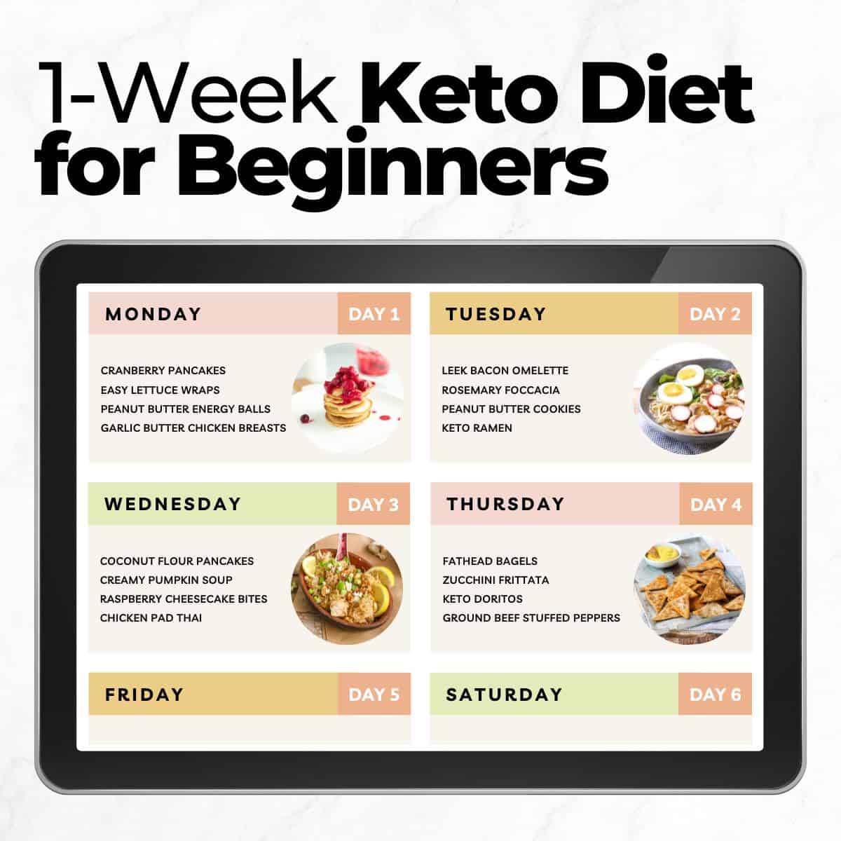 7Day Keto Diet Meal Plan For Beginners With Easy Recipes