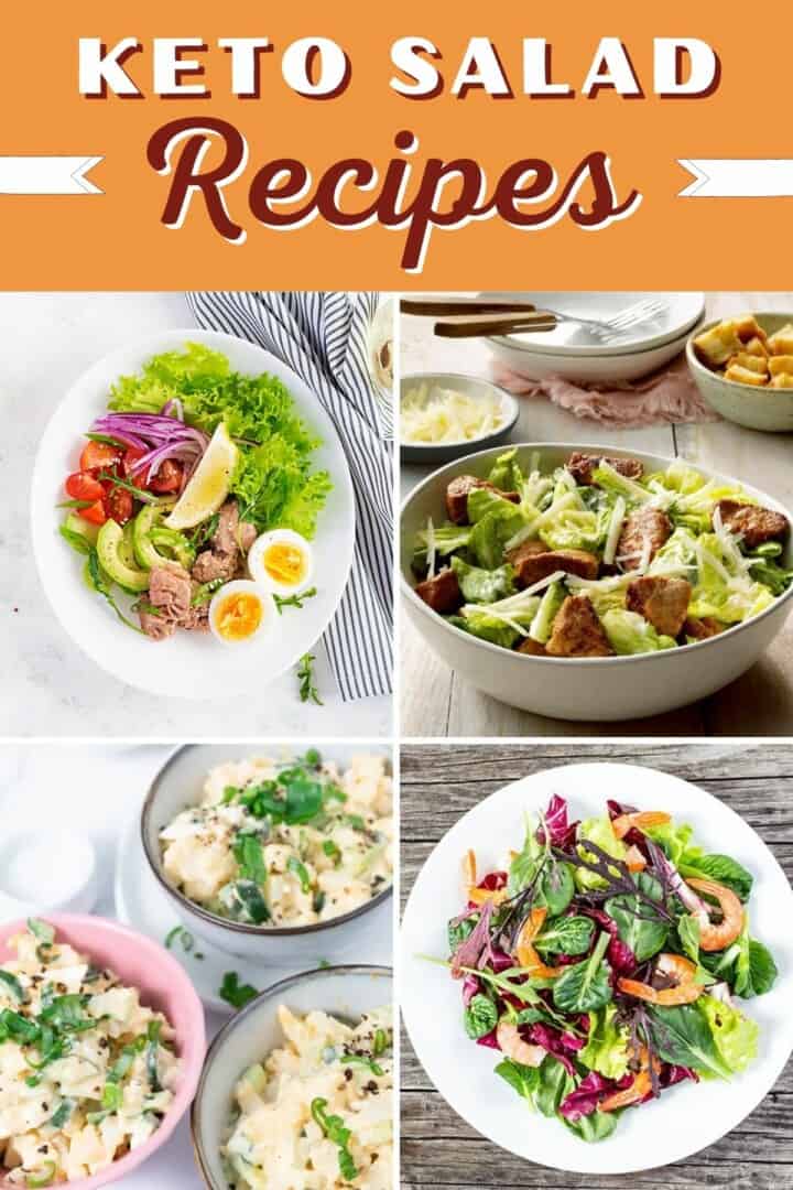 28 Keto Salad Recipes And Low Carb Salad Ideas Keto Yum