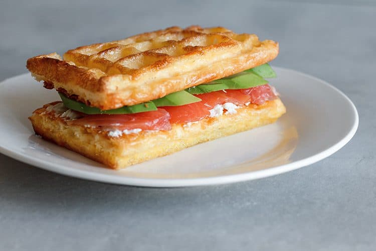 Easy Keto Chaffle Recipe (ZERO Net Carbs!) By far the BEST keto waffles recipe. Delicious, crunchy and flavorful with so many options. Quick and easy to create with all the instructions you need! #ketorecipes #chaffles #healthyfood #ketosis