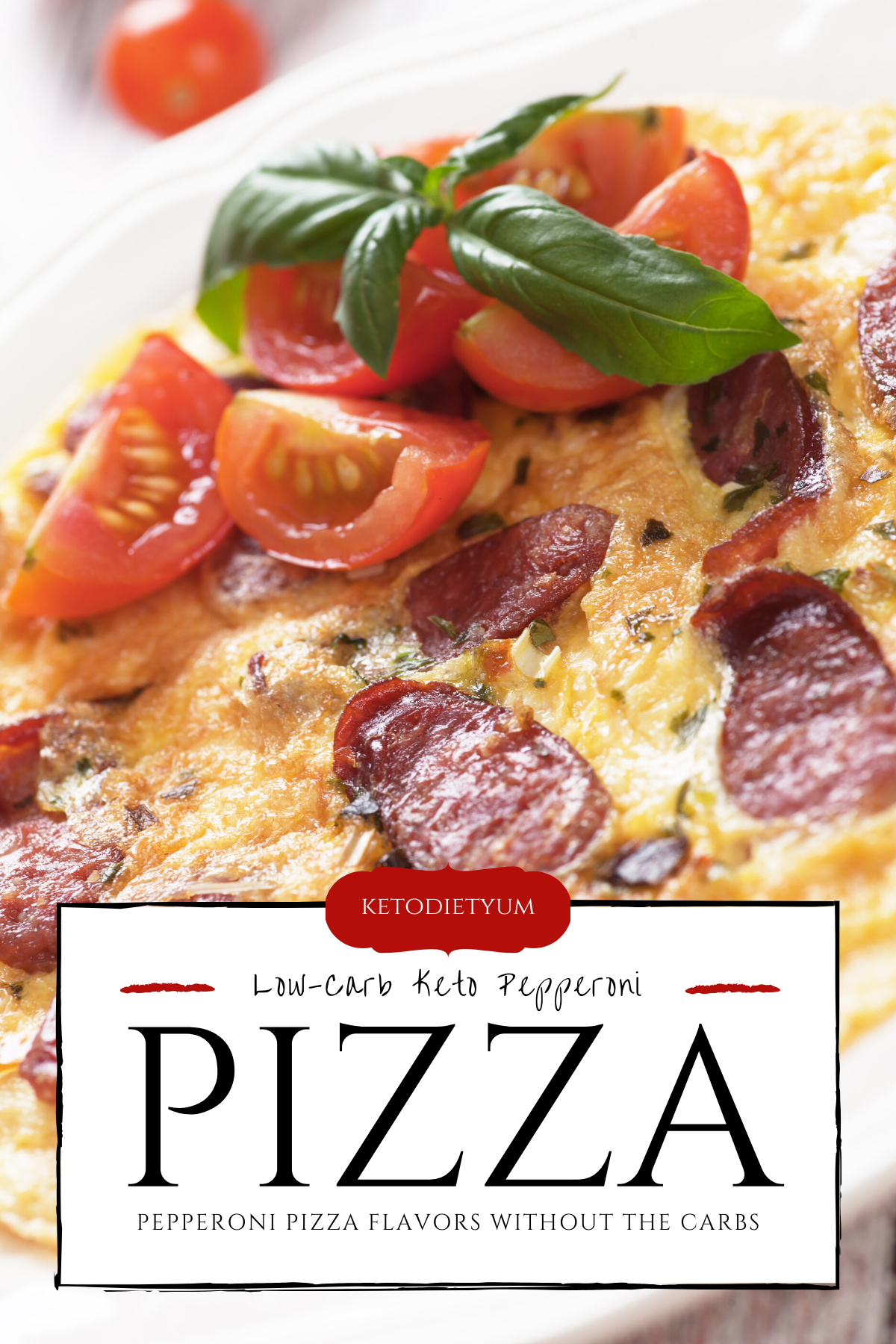 Keto Pepperoni Pizza Omelet Recipe (4g Net Carbs)