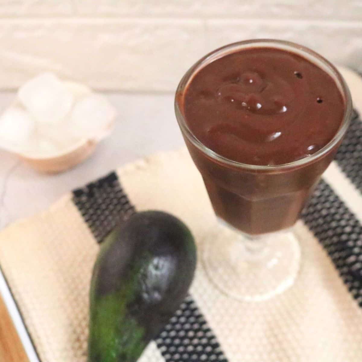 Tasty keto avocado smoothie