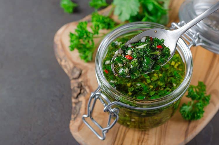 Chimichurri is a low carb keto friendly condiment you can enjoy