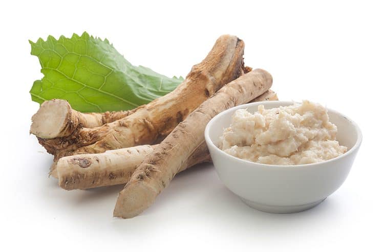 A bowl of horseradish