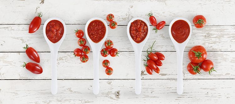 Tomato sauce is a low carb condiment