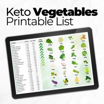 Keto Vegetables List with Carbs and Easy Recipes