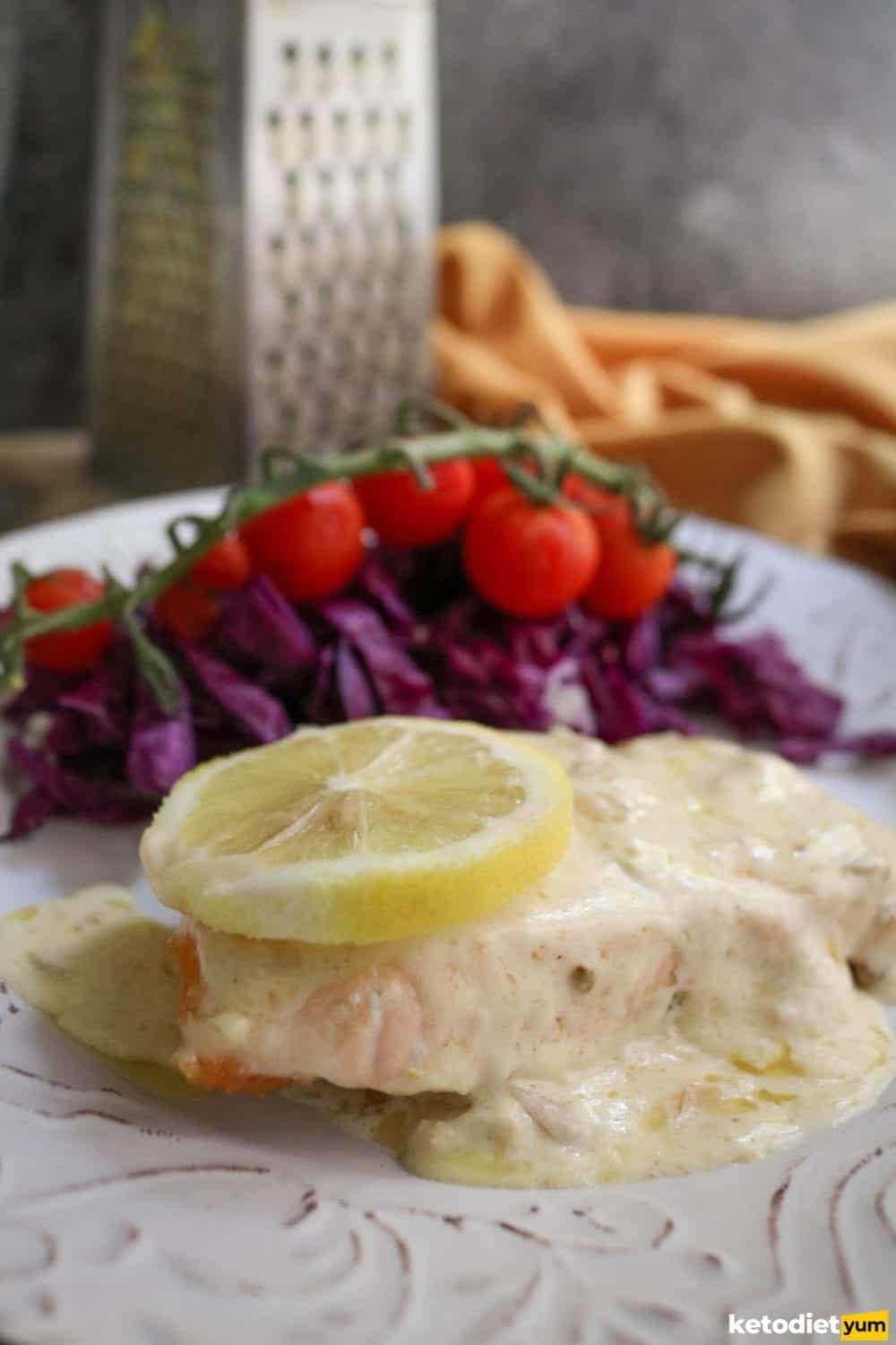 Keto Lemon Garlic Salmon Dinner Recipe