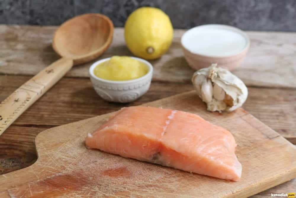 Keto Lemon Garlic Salmon Dinner Recipe