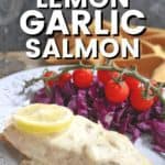 Keto Lemon Garlic Salmon Dinner Recipe