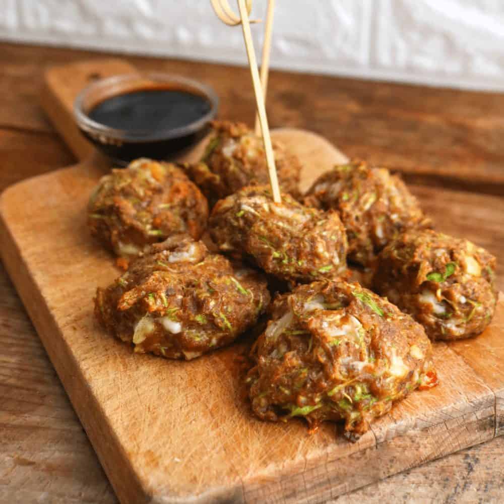 Healthy Keto Baked Zucchini Balls Healthy Keto Baked Zucchini Balls