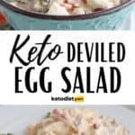 Easy Deviled Keto Egg Salad