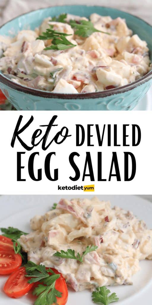 Easy Deviled Keto Egg Salad