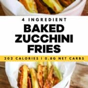 Keto Baked Zucchini Fries