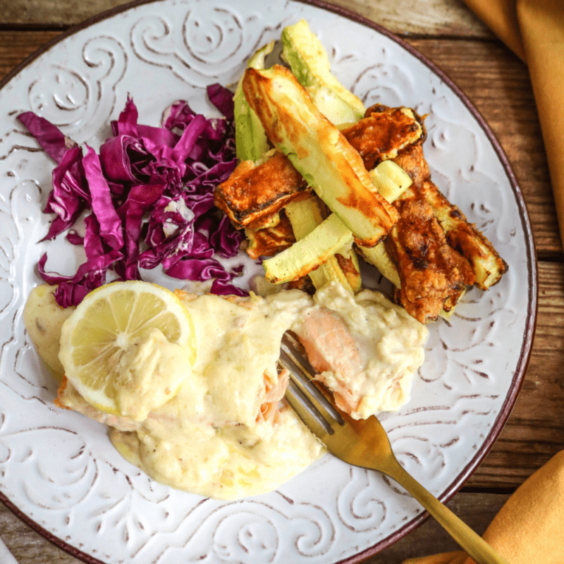 Keto Lemon Garlic Salmon Dinner Recipe Keto Diet Yum