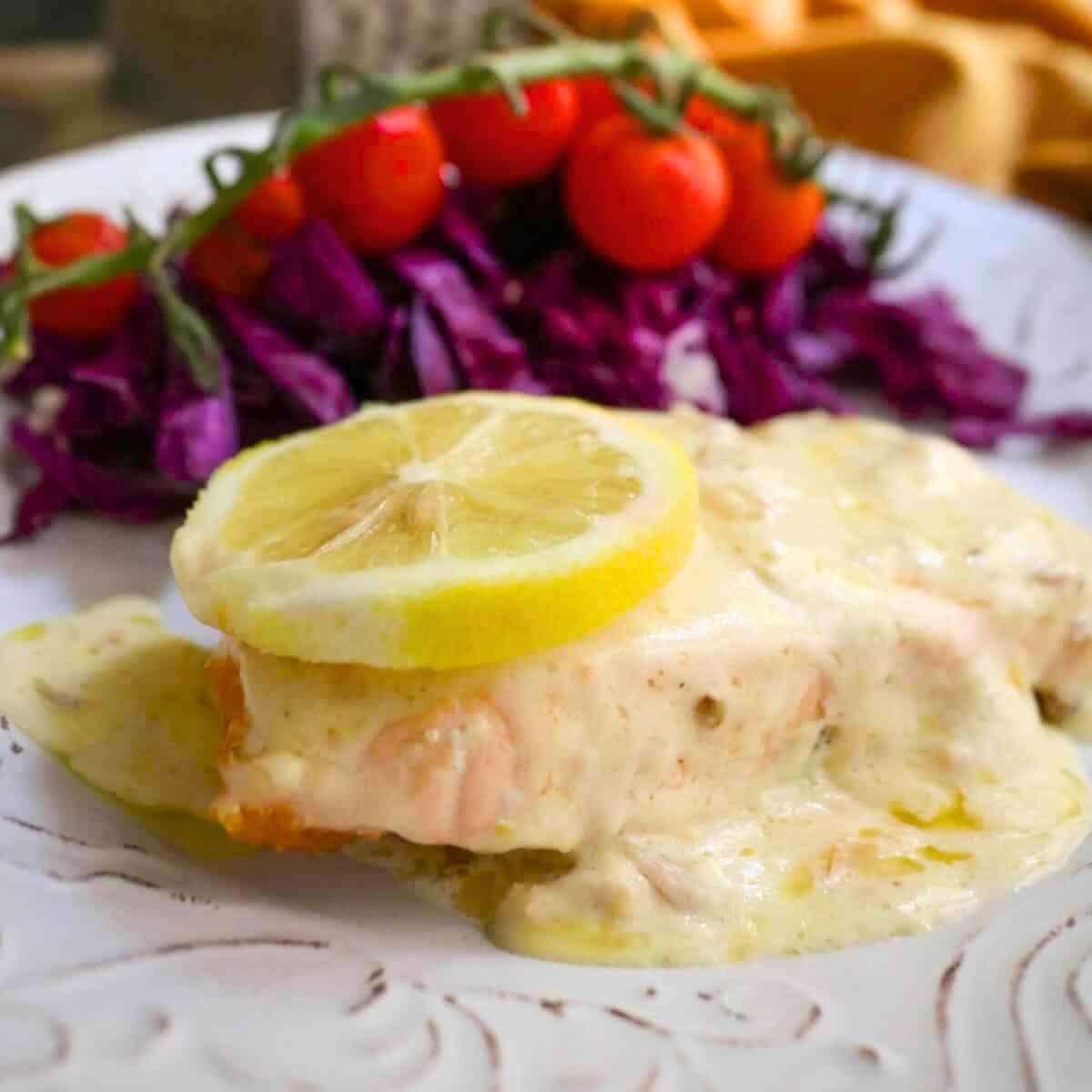 Keto Lemon Garlic Salmon Dinner Recipe