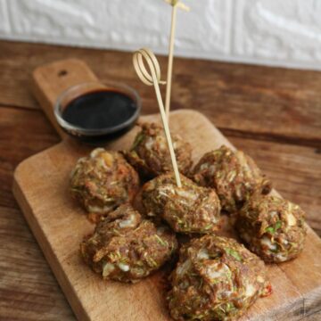 Healthy Keto Baked Zucchini Balls