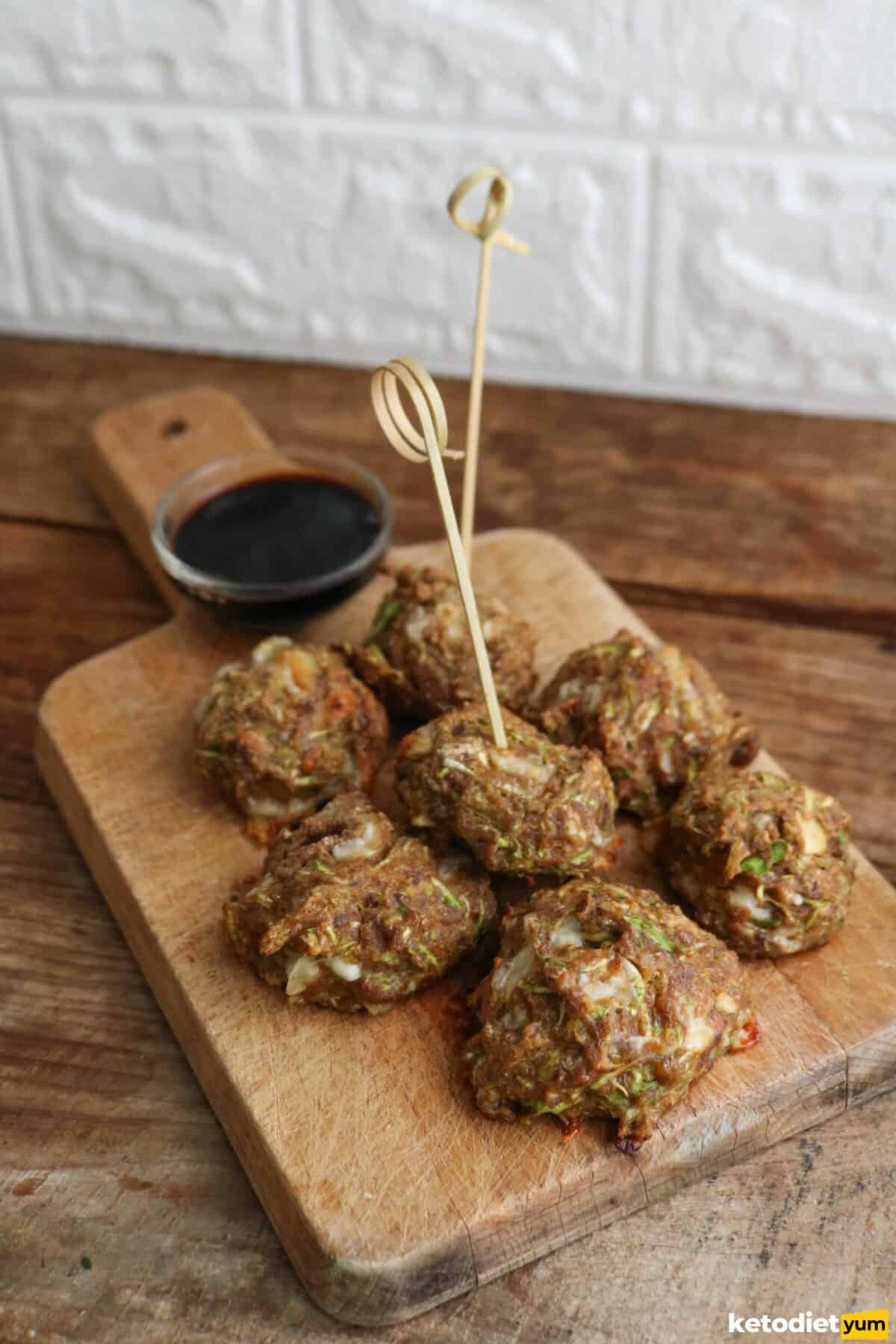 Keto Baked Zucchini Balls