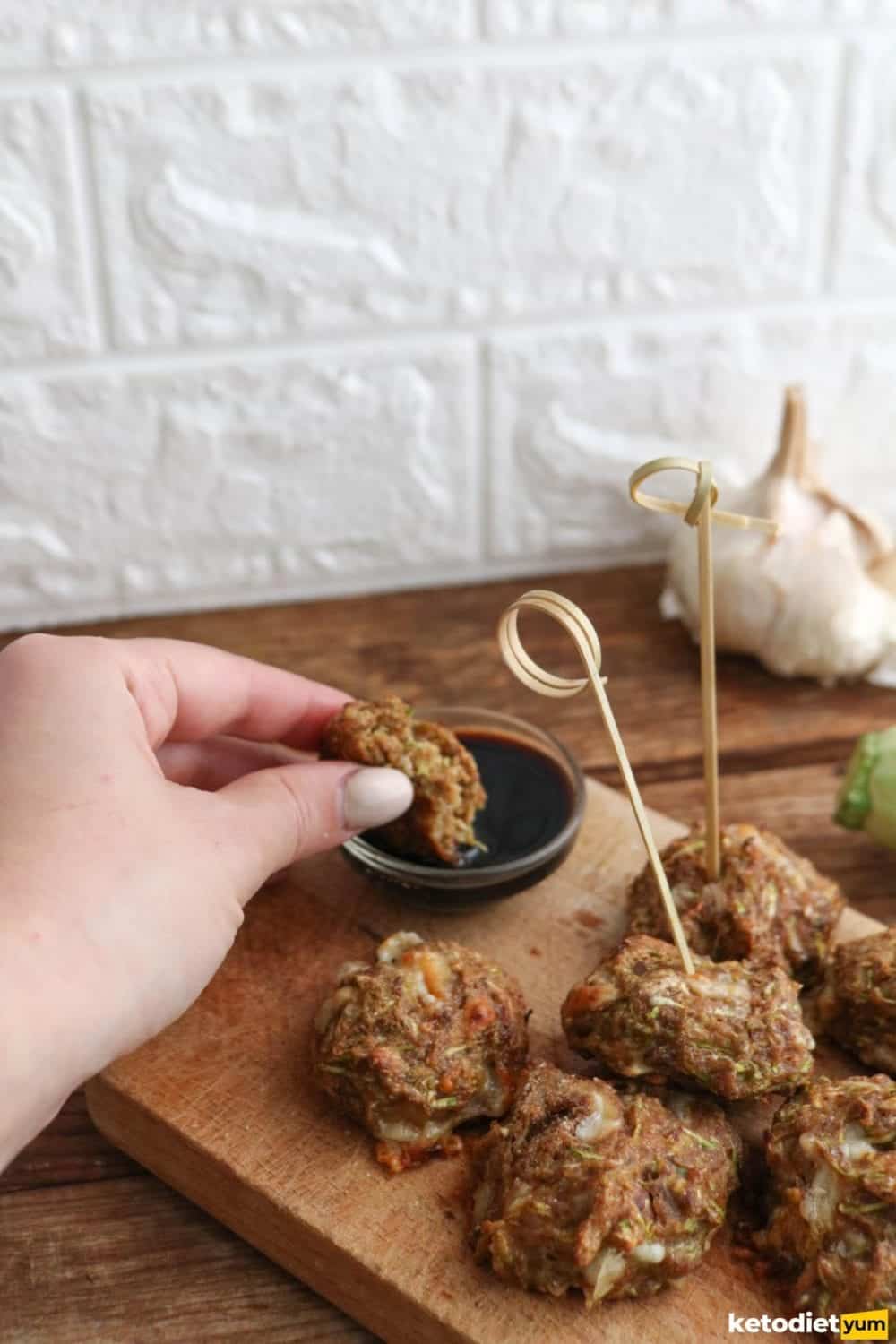 Healthy Keto Baked Zucchini Balls