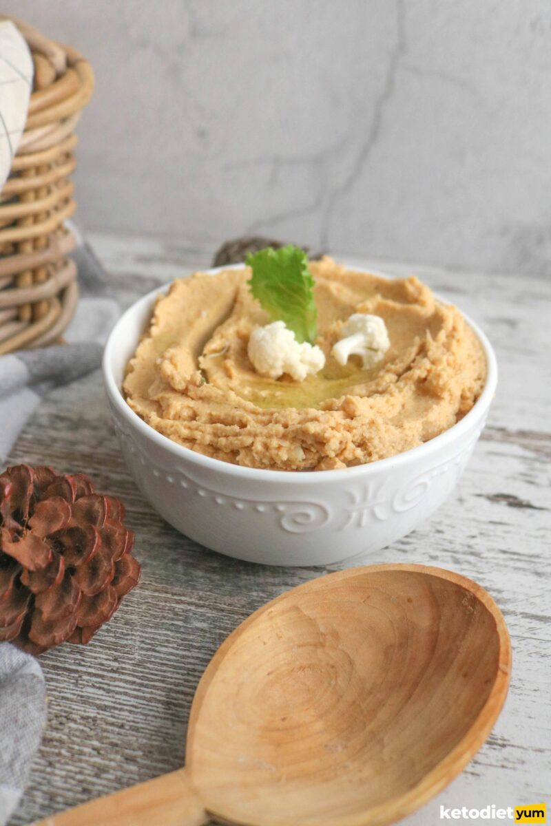 Keto Roasted Cauliflower Hummus (5 Ingredients!) Keto Yum
