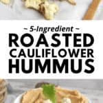 Keto Roasted Cauliflower Hummus