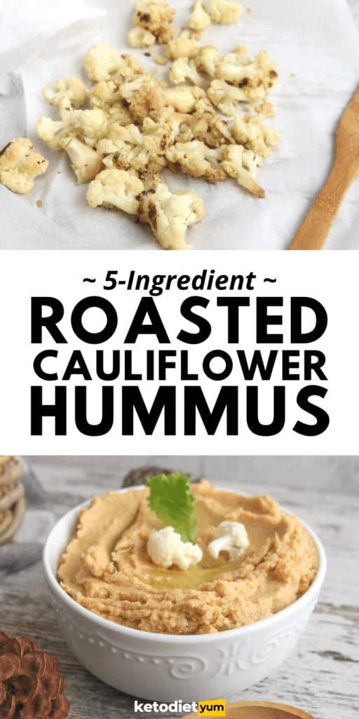 Keto Roasted Cauliflower Hummus