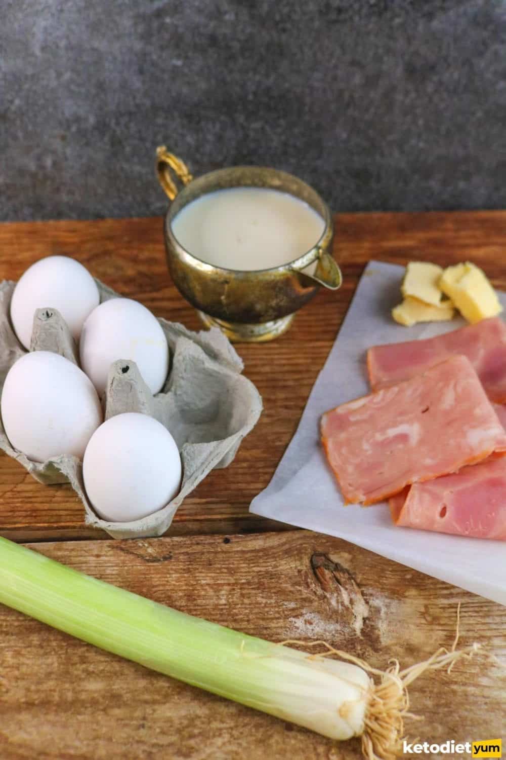 Best Keto Leek Bacon Omelette Best Keto Leek Bacon Omelette