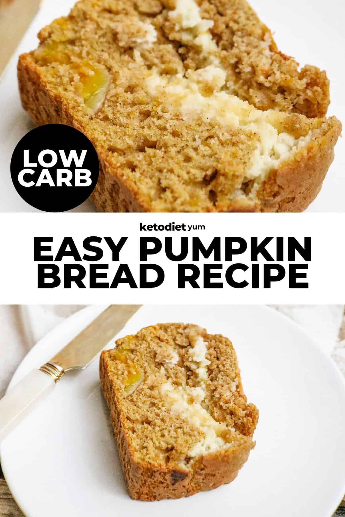 Best Keto Pumpkin Bread with Cream Cheese Filling Recipe