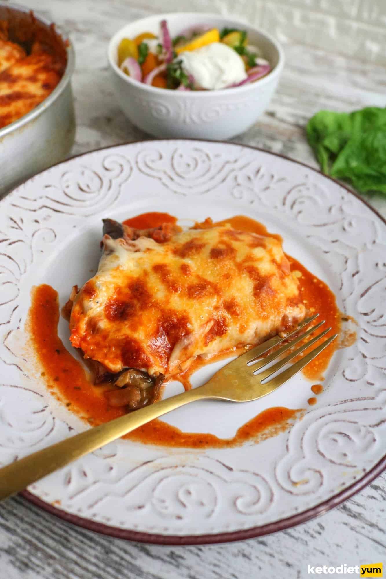 Keto Eggplant Casserole