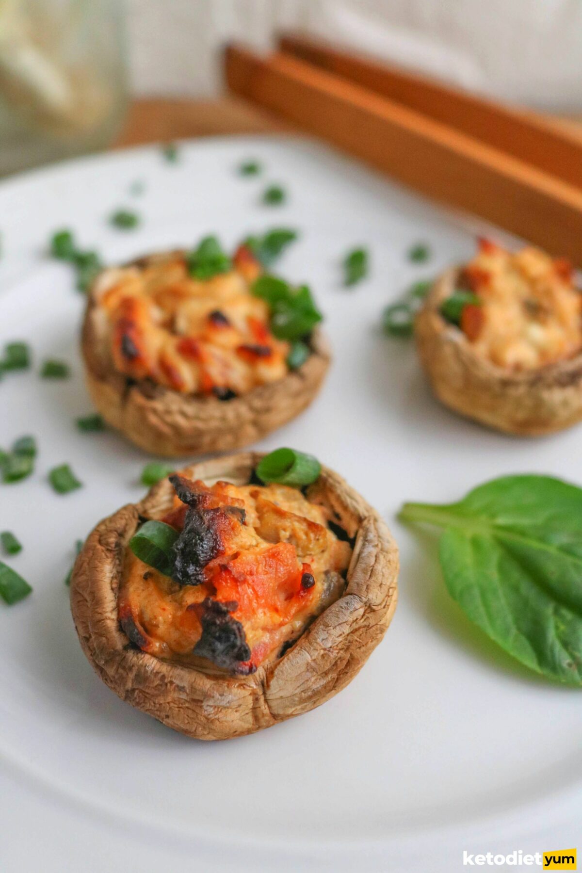 Feta Stuffed Mushrooms