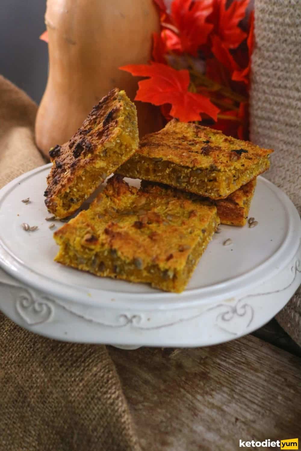 The Best Healthy Keto Pumpkin Bars