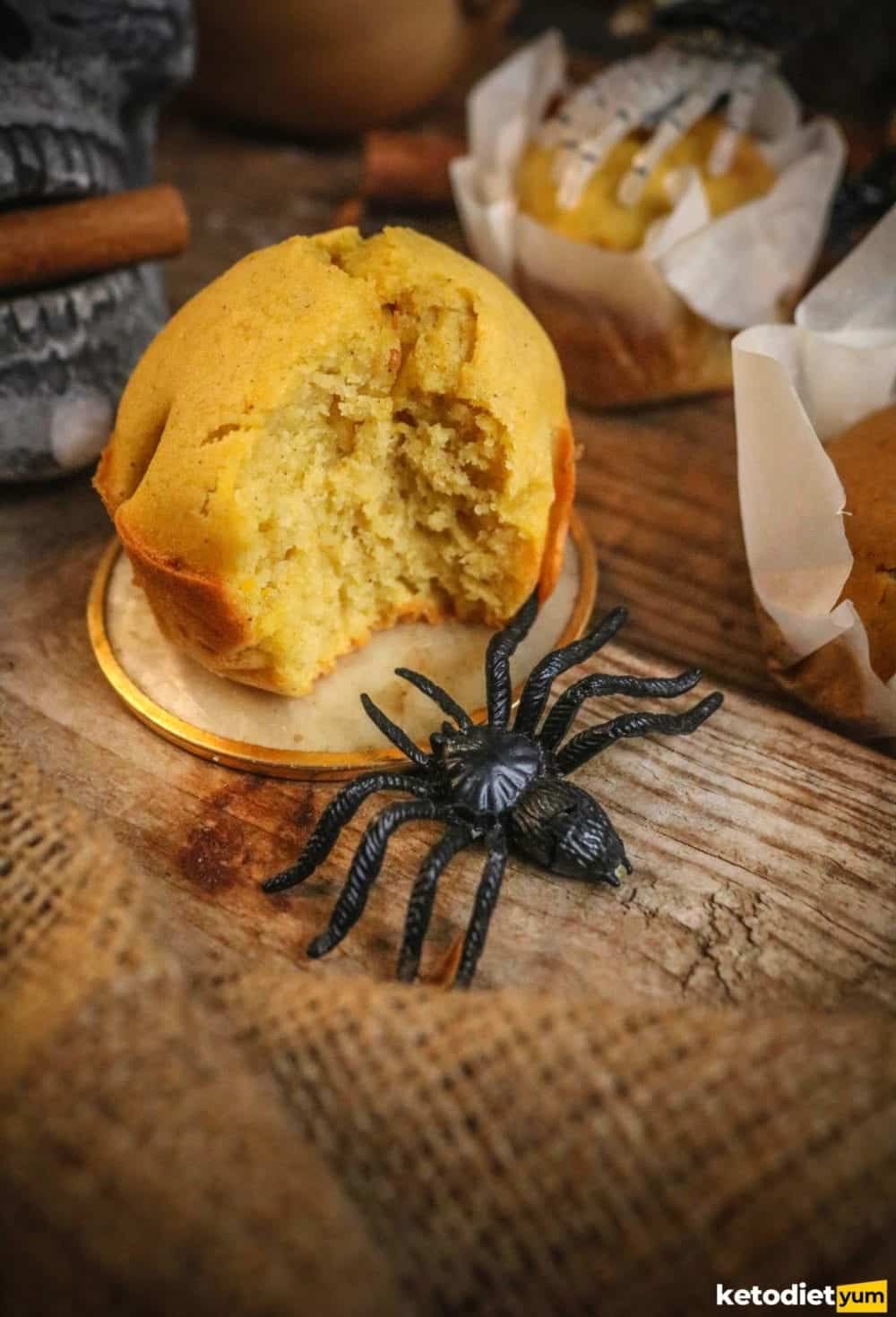 Keto Halloween Pumpkin Muffins Recipe