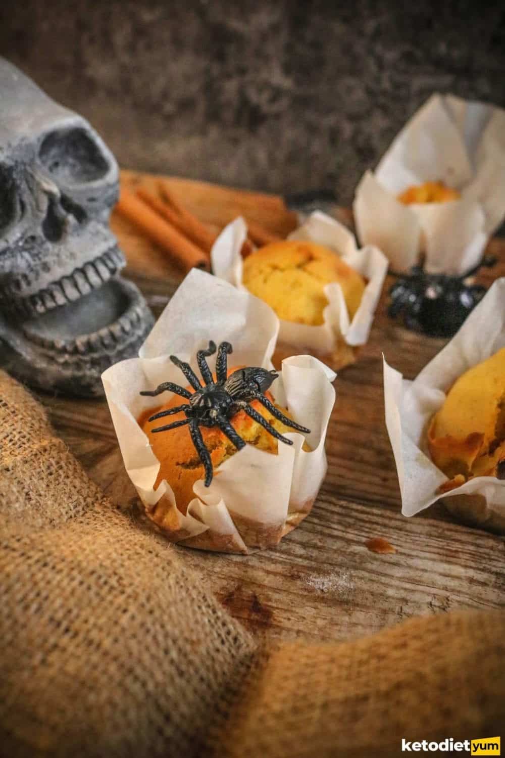 Keto Halloween Pumpkin Muffins Recipe