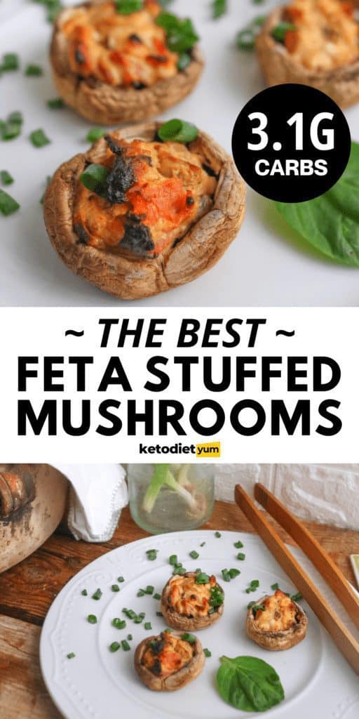 Feta Stuffed Mushrooms Recipe