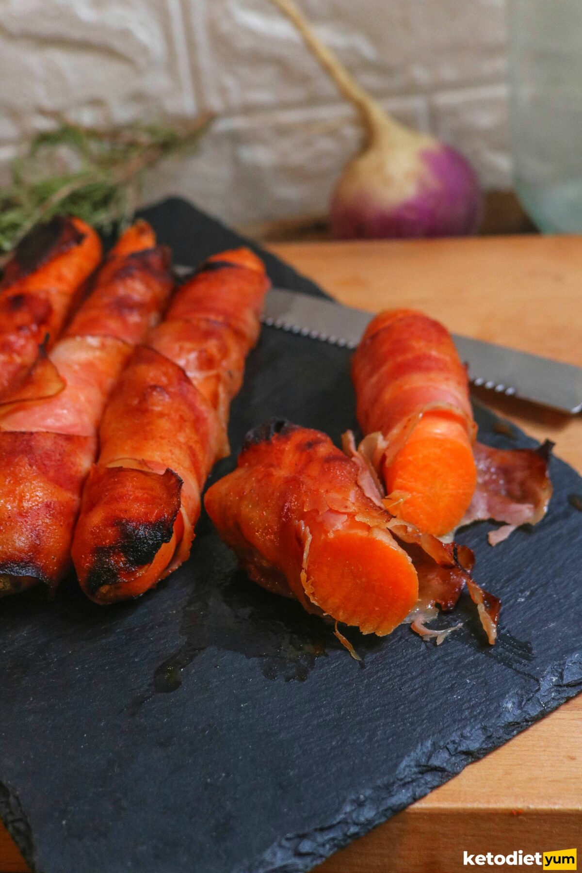 sweet bacon carrots recipe