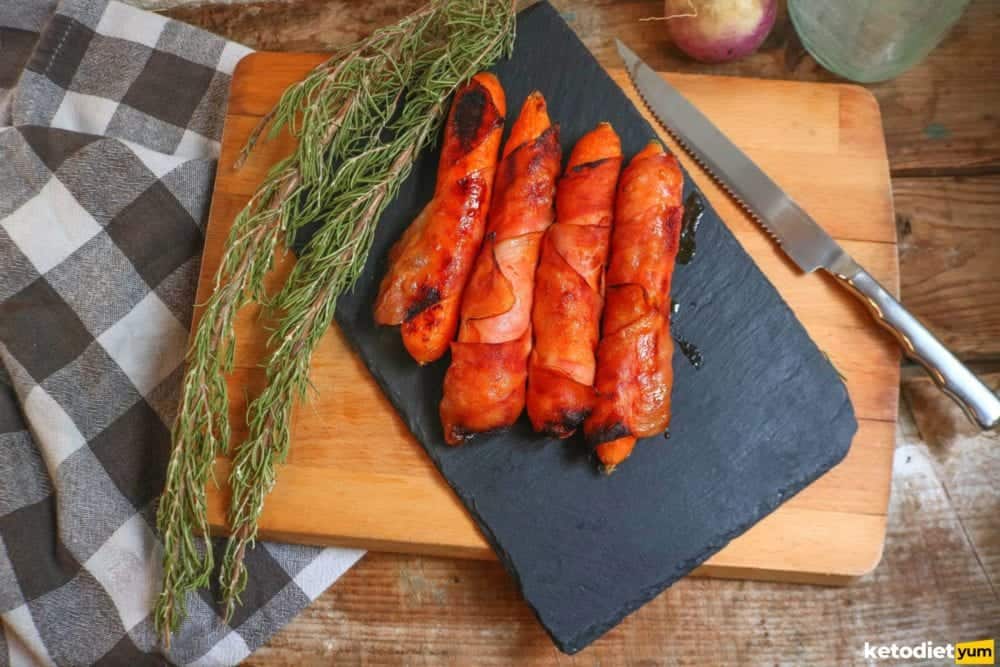 sweet and savory bacon wrapped carrots recipe