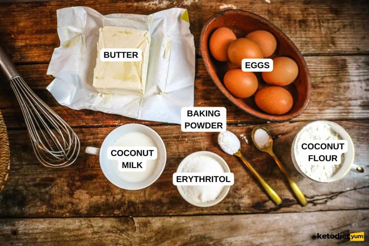 Coconut Flour Crepes Ingredients