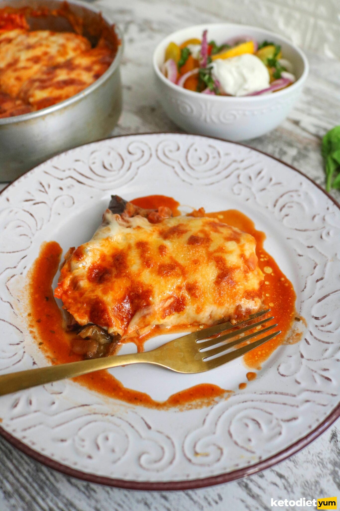 Keto Eggplant Casserole