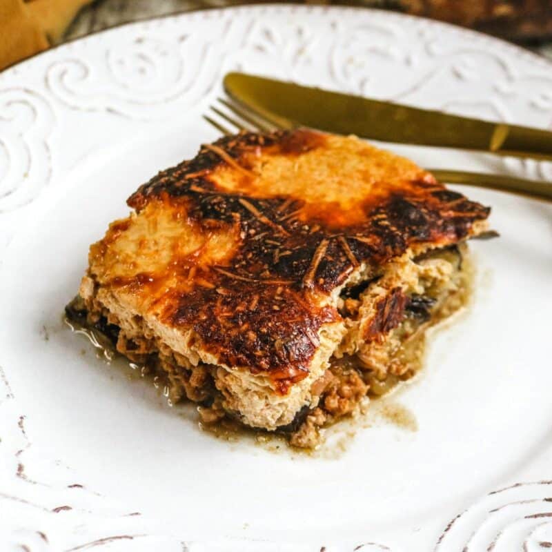 Healthy Greek Keto Moussaka With Yogurt Keto Diet Yum