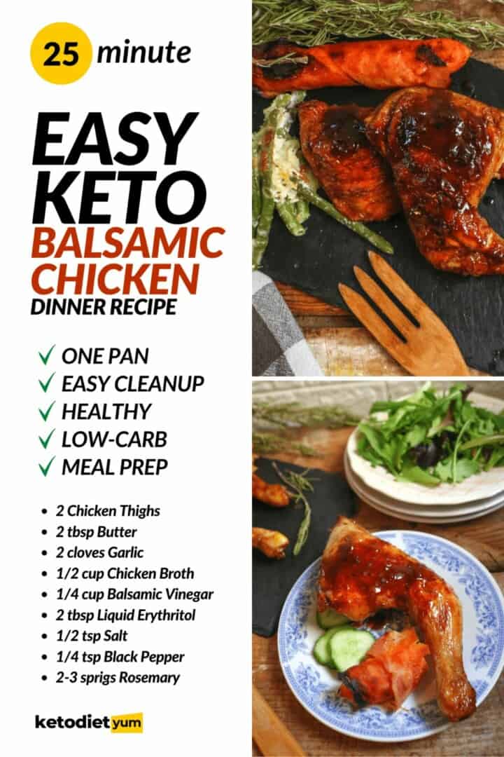 Easy Balsamic Chicken Recipe (One-Pan Dinner)