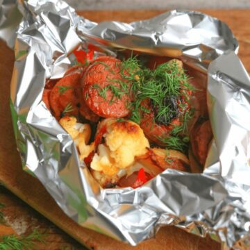 Keto Sausage Foil Packets